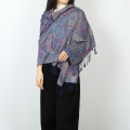 Luxury Women Paisley Jacquard Scarf Silky Pashmina Ethnic Style Fringed Scarves Soft Long Shawls and Wraps for Lady Bufandas.
