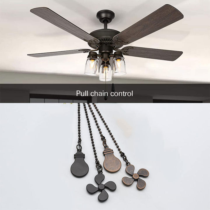 4Pcs%20Ceiling%20Fan%20Pull%20Chain%20Set,Bulb%20and%20Fan%20Pattern(Antique%20Bronze)%20-%20Image%203