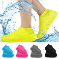 Silicone Waterproof Shoe Covers Reusable Rain Boots Shoes Protector Anti-slip Rubber Shoe Covers for Indoor Outdoor Rainy Days. 