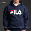 Fila New Stylish Premium Winter Hoodie For Men And Wmens  Black & navy Blue - Hoodie For Men - Hoodie For Men - Hoodie - Hudi For Men. 