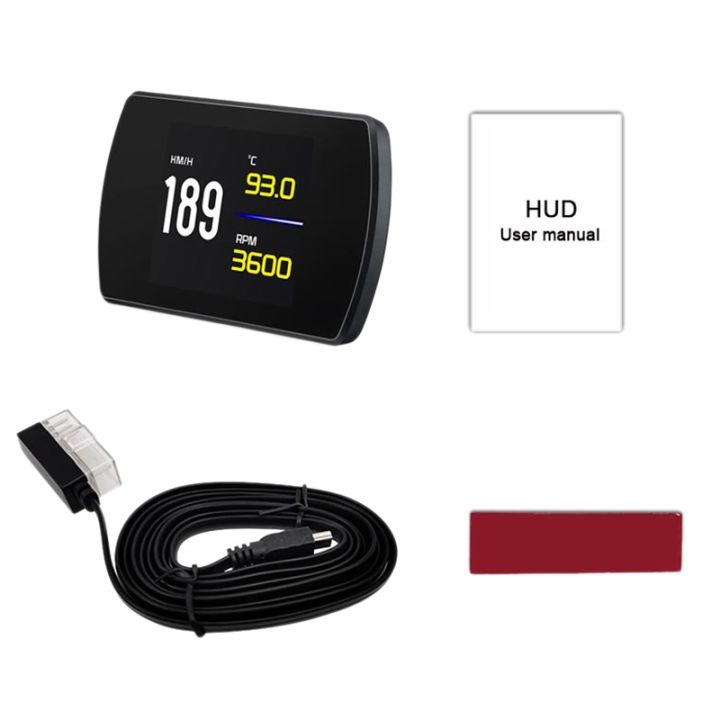 4.3 Inch HD TFT Digital Speed Projector P12 Car OBD2 Digital Speedometer Voltage Fuel Consumption Alarm