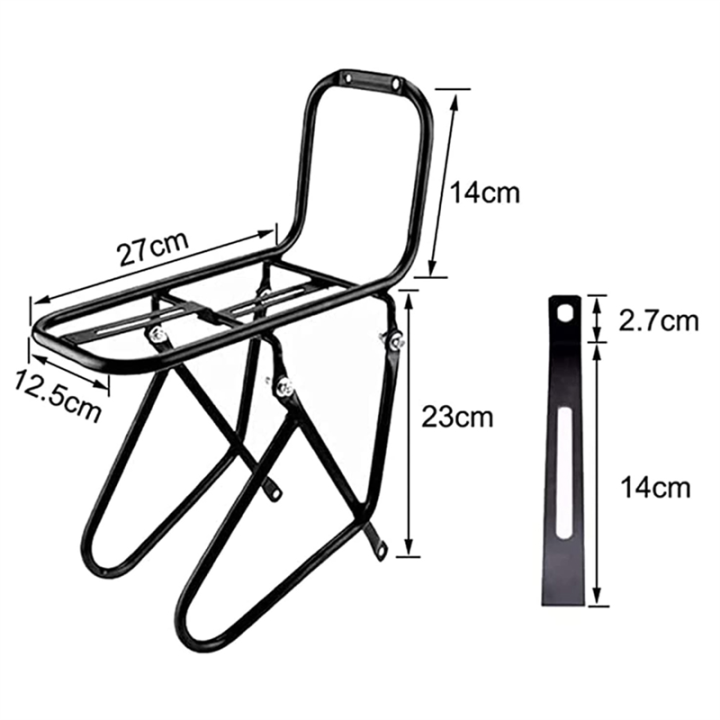 ZOROOM%20Bicycle%20Front%20Rack,%20Aluminum%20Alloy%20Luggage%20Touring%20Carrier%20Racks%2015KG%20Capacity%20Mountain%20Road%20Bike%20Pannier%20Rack%20-%20Image%203