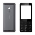 For Nokia 230 Steel Front & Backside Mobile Casing / Housing With Body - Phone Back Cover. 