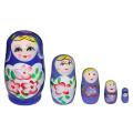 Russian Nesting Dolls Matryoshka Handmade Wood Matryoshka Dolls Wood Stacking Toy Toddler Doll For Kids Gift Halloween Wishing.