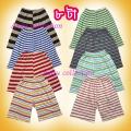 8 Pieces Multicolor Boy Stripe half pant by any color.
