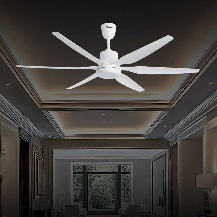 Qulik Silex 66"- Modern Decorative Silent ABS Blade Under light with Remote Ceiling Fan | Free Delivery