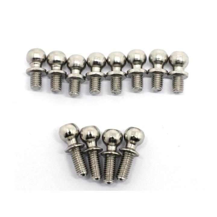 【Toy life hall】12Pcs Metal Hex Ball Head Screws for Wltoys 144001 144002 124016 124017 124019 RC Car Spare Parts Accessories