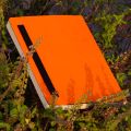 Daily Journal Orange Notebook with Elastic Band. 