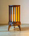 Lumea - Interactive 3D Printed Table Lamp (The Reveal Original) - Mechanically Dimmable Kinetic Desk Light with Metal Hardware (12.25-Inch). 