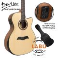 Deviser LS-570 EQ Acoustic-Electric Guitar w/ Beveled Armrest (Spruce/Walnut). 