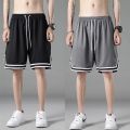 Basketball Shorts Men's Sports Loose Summer Fashion Brand Boys Quick-Drying Student Men's Ice Running Sports Fifth Pants. 