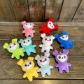 Kpop TWICE Cartoon Same Plush Keyrings Lovely Momo Sana Tzuyu Mini Figure Keychains Key Rings Bag Pendants Accessories.