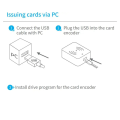 TTLOCK Smart Card Encoder NFC 13.56M M1 IC Card Reader RFID Chip Scanner for TT Hotel TT Rental System Software Easy to Use. 