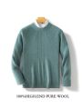 Men's New Cashmere Sweater Round Neck Long Sleeve Pullover 2024 Autumn/Winter 100% Merino Wool Knit Solid Color Sweater Clothing. 