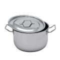 Stainless Steel Induction Sauce Pot with SS Lid and Handle - 26cm- Silver. 