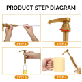 4PCS Coffee Syrup Pump Dispenser Bottle Presser Hand Pump Head for Coffee Flavoring Syrups. 