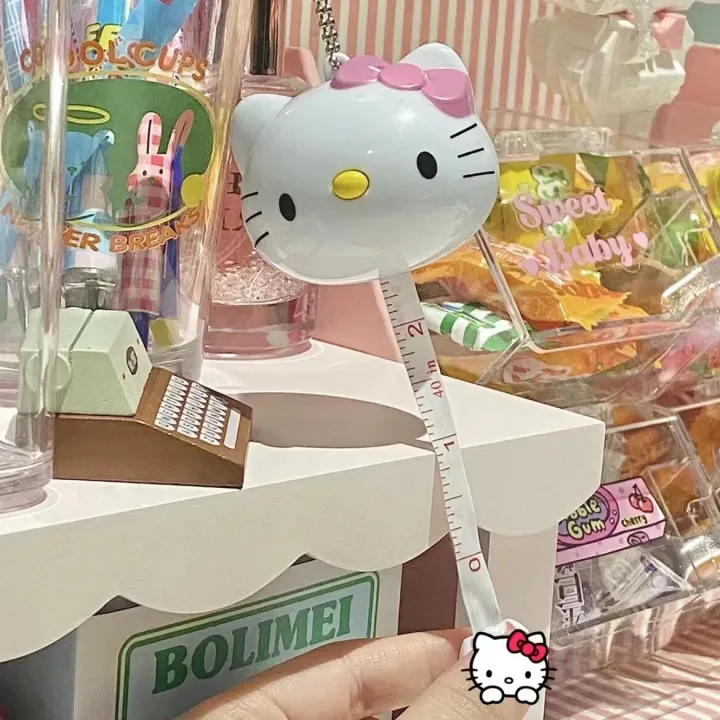 Sanrio%20Hello%20Kitty%20Cartoon%20Self-Telescoping%20Tape%20Measure%20Cute%20Kt%20Cat%20Meter%20Ruler%20Mini%20Pendant%20Soft%20Measuring%20Tape%20Straight%20Ruler%20-%20Image%204