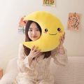 25cm New Sky Style Funny Smile Moon Soft Plush Toy Baby Cute Throw Pillow Comfort Dolls Home Decor Xmas Gift Kids. 