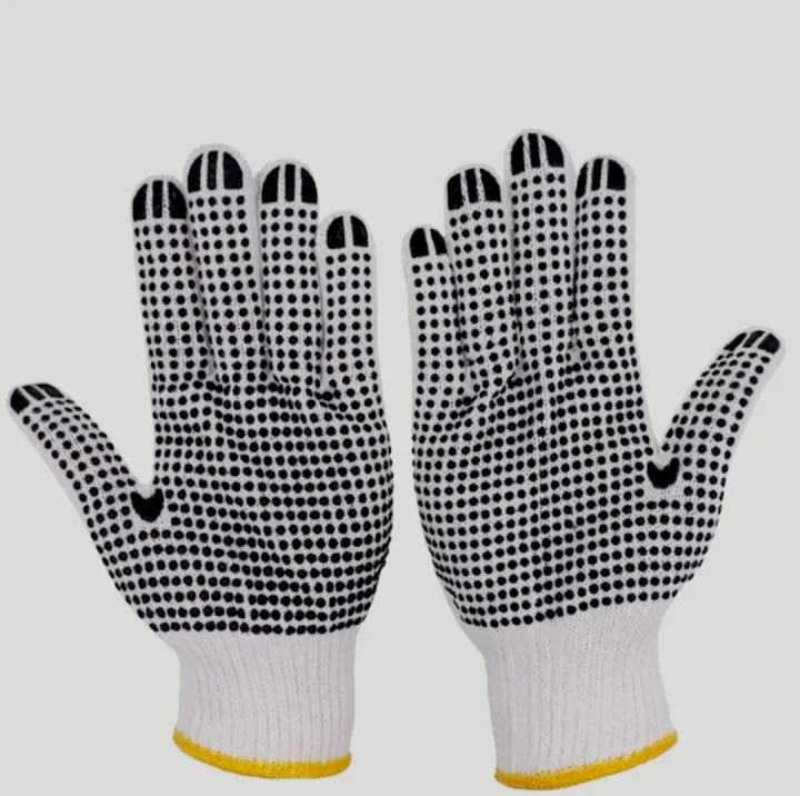 1Pair%20%20Knitted%20And%20PVC%20Black%20Dotted%20Working%20Hand%20Gloves,%20For%20Construction,%20Household,%20workshop,%20Materials%20Handling%20Etc%20-%20Image%202