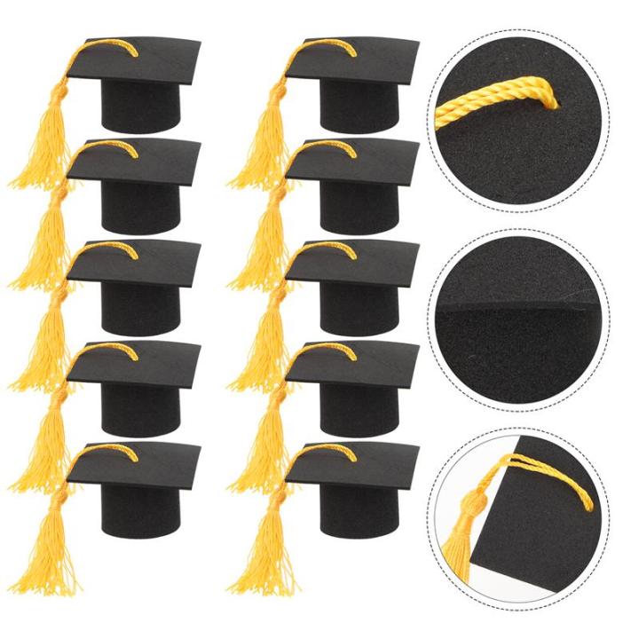 10pcs%20Mini%20Trencher%20Caps%20Graduate%20Ornaments%20Doctoral%20Caps%20Cake%20Decorative%20Cake%20Mini%20Graduation%20Season%20Souvenir%20Caps%20Ornaments%20-%20Image%206