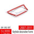 JAERBEE Car Ignition Key Lock Panel Cover Trim Sticker Keyhole Decorative Ring for-BMW 1 Series E81 E82 E87 2007-2011. 
