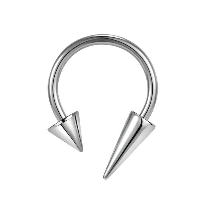 ZS%2016G%20Cone%20Septum%20Ring%20Stainless%20Steel%20Horseshoe%20Nose%20Piercing%20Spike%20Lip%20Rings%20Black%20Color%20Tragus%20Helix%20Earring%20Body%20Jewelry%20-%20Image%206