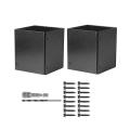 Stainless Steel (Range 3.3-6Inch) Post Protector, Protects Wooden Mailboxes Fences From Lawnmower Rain Damage Post Protector Screw Tool. 