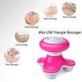 Mini Neck Massager Electronic Vibrator Massage Small Usb Electric Vibration Massageador Therapy Triangle Apparatus Stress Relax. 