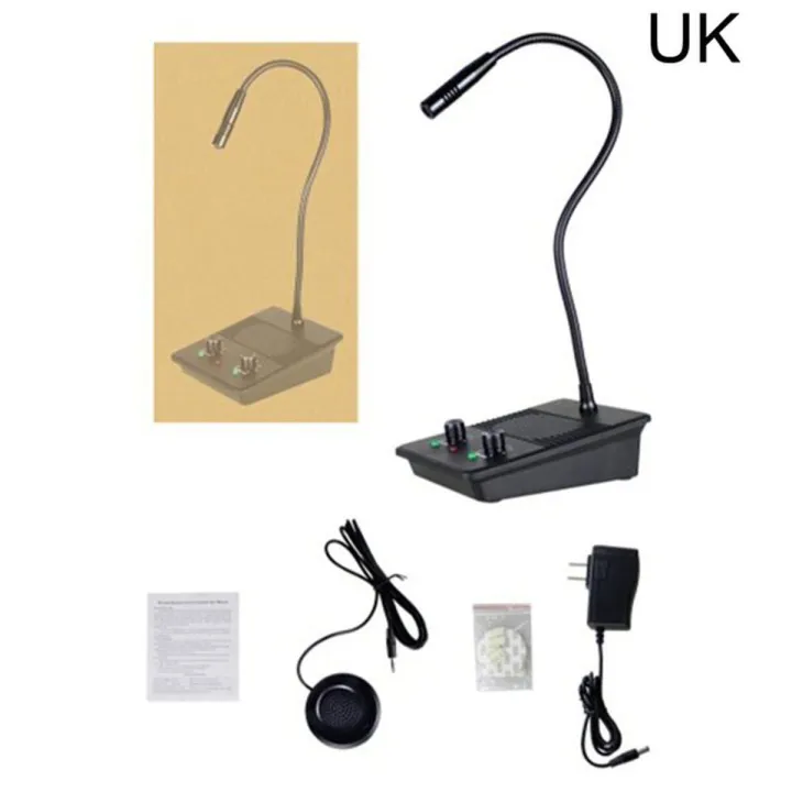 2022.Bank Intercom System Two-Way Window Intercom Loudspeaker Pharmacy Bank Intercom With High Clear Loudspeaker