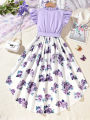 New Baby Girls Dress Fashionable Party Dress for Girls Digital Print One Piece Baby Dress for 7-15Yrs. 