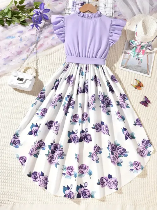 New%20Baby%20Girls%20Dress%20Fashionable%20Party%20Dress%20for%20Girls%20Digital%20Print%20One%20Piece%20Baby%20Dress%20for%207-15Yrs%20-%20Image%202