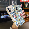 JIUMOO Case For vivo V25 5G V25 Pro 5G V25E X80 Lite S15 Pro 5G Case Cartoon Doraemon Pattern Shockproof Luxury Plating Phone Cases Square Edge Soft Silicone Case Full Cover Camera Lens Protection Shell. 
