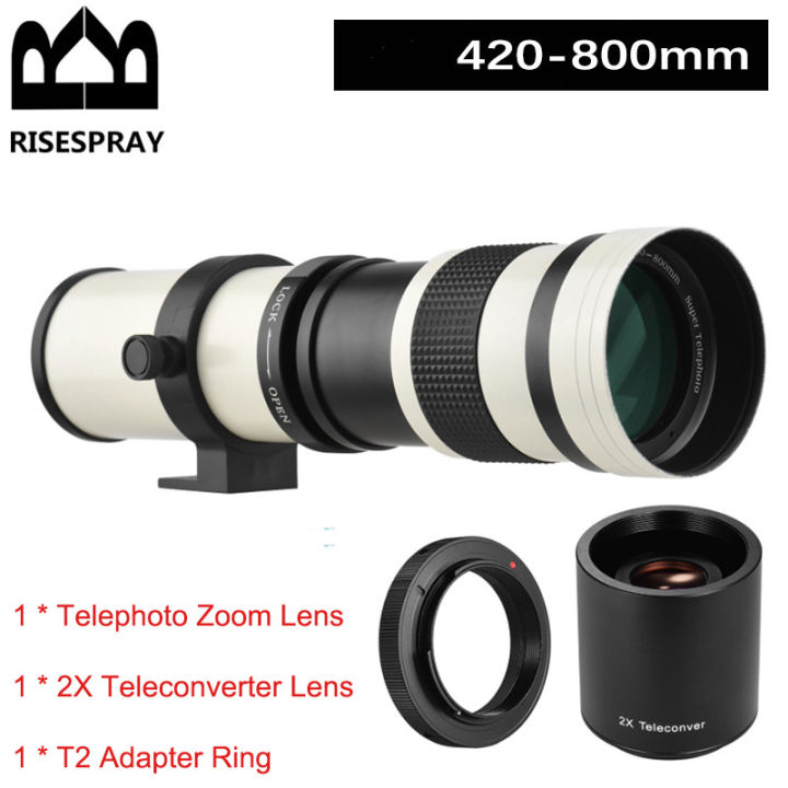 Camera MF Super Telephoto Zoom Lens 420-800mm T Mount