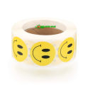 500 pcs x 2.5cm Round Yellow Smiley Face Sticker Self Adhesive Happy Face Circle Label Stickers. 