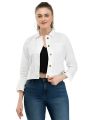 White denim jacket for women stylish 2024 | Premium quality denim jacket for women white | Denim jacket for women white. 