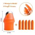 Silicone Vegetable And Fruits Thumb Cutter Finger cutter 5 in 1 kitchen utensils.