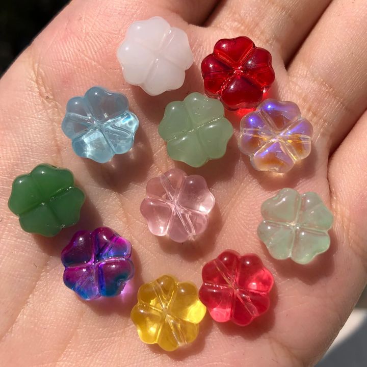 20pcs/lot 10x10mm Czech Lampwork Crystal Flower Spacer Beads