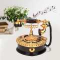 Music Box Ornament Retro Telephone Model Home Decoration Craft Special Gifts. 
