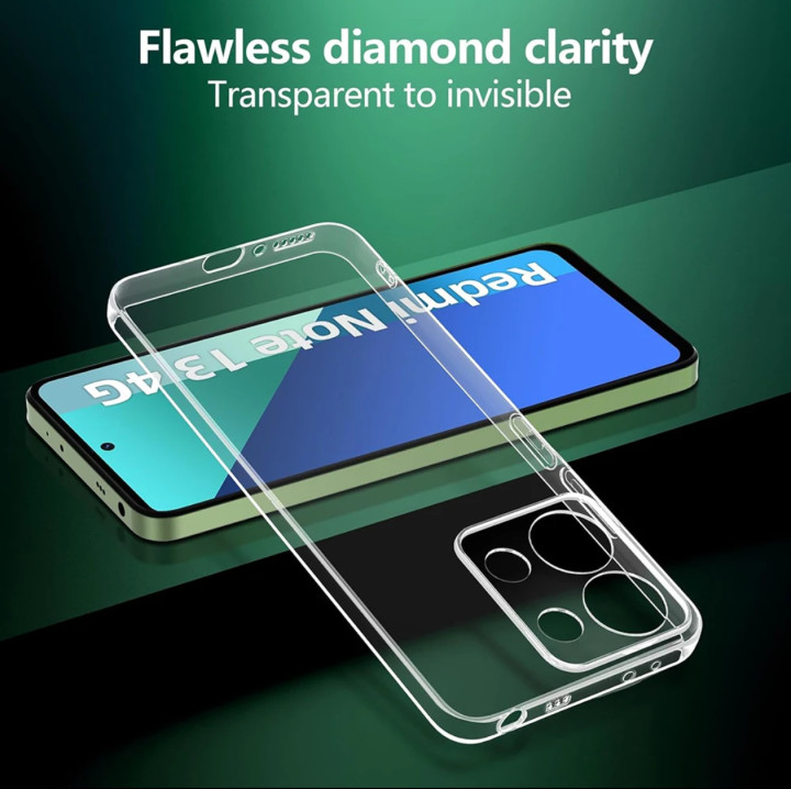 Xiaomi Redmi Note 13 4G Transparent case Back Cover Daraz