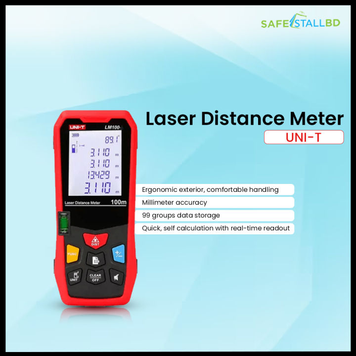 LM A Series Laser Distance Meters The new LM A series laser distance meters are new design to measure the distance precisely. It can measure AREA, VOLUME, ADDITION, SUBTRACTION, etc easily