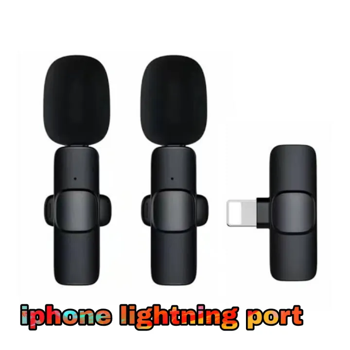 USB%20Type%20C%20to%20lightning%20port%20Dual%20Bluetooth%20Microphone%20K9%20Wireless%20Lavalier%20Microphone%20Noise%20Reduction%20Outdoor%20Live%20Broadcast%20-%20Image%202
