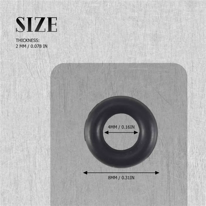 NCANRUI%2010%20pcs%20Black%20Rubber%20Oil%20Seal%20O%20Shaped%20Rings%20Seal%20washers%208%20x%204%20x%202%20mm%20-%20Image%206