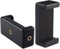 Universal Monopod Holder Clip for Tripod Stand with 1/4-inch Mounting Screw Compatible with All Smartphones Ideal for Video Shooting and Photographers. 