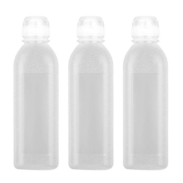 Condiment Squeeze Bottles Squeeze Bottles Ketchup Bottles Squeeze for Sauces, Olive Oil Dispenser, 3-Pack 17 Oz (500ML)