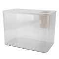 Small Fish Tank Plastic Clear Micro Landscape Desktop Aquarium For Goldfish. 