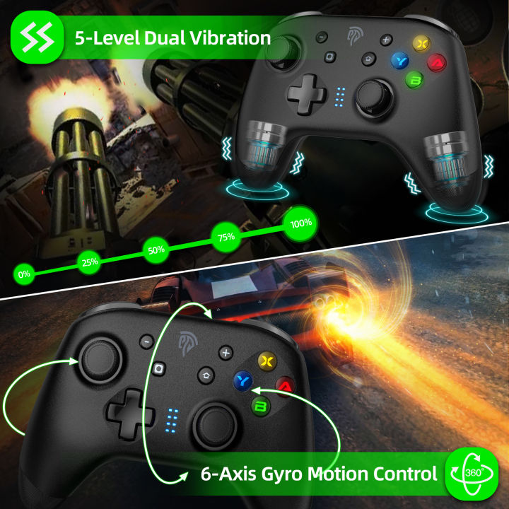 EasySMX%20Bayard%209124%20Gamepad%20Bluetooth%20Joystick%20Game%20Controller%20for%20Nintendo%20Switch/PC/Cellphone,%20One%20Key%20to%20Wake%20Up,%206%20Axis%20Gyro%20-%20Image%206
