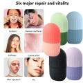 2-IN-1 Silicone Ice Roller Mold Mini Portable Face Cleansing Tool Cold Compress Soothing Massage Ice Box Skin Care Tool FeeoiF.