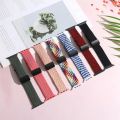 Magnetic Buckle Braided Apple Watch Band 49mm, 45mm, 44mm, 42mm, Adjustable Nylon Strap for Series 1-8, iWatch, Skin-Friendly, Stretchable Design.
