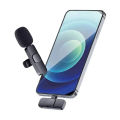 K9 Wireless Dual Microphone Professional Lapel Lavalia Microphone - Type C To remove the word for Adapter Micro SDHC - High-Quality Audio Recording by JN1.
