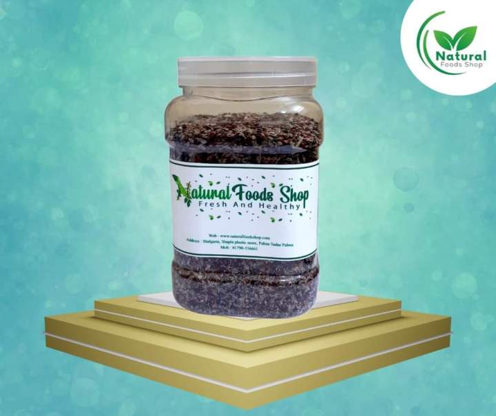 Seed Mix Six seed mixed 1kg Box  ( চিয়া সিড,তোকমাদানা, ইসবগুল, কাতিলা গাম ,তালমাখনা, হালিম বীজ বা শাহী দানা বীজ)